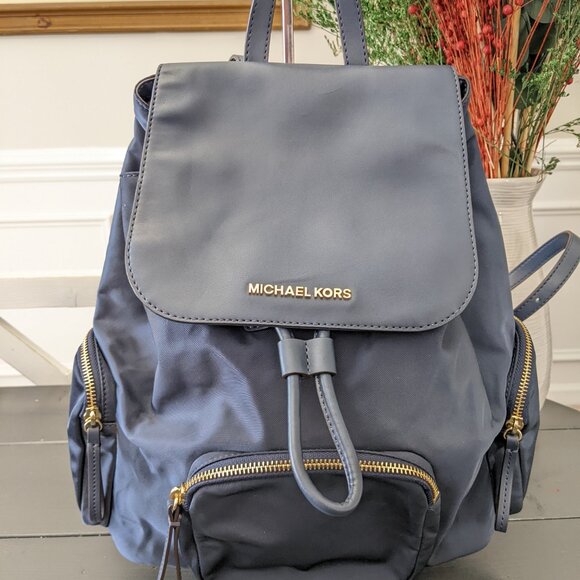 Michael Kors Blue Abbey Large Logo Cargo Backpack main image 7